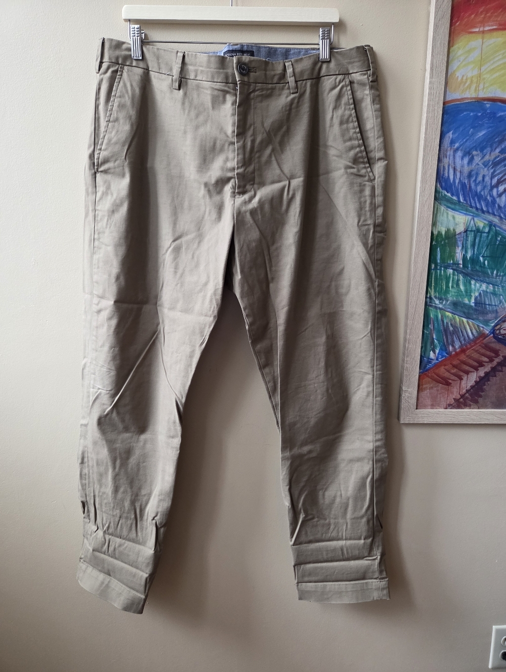 Banana Republic Mason Brown Chino Pant Mens 38x30